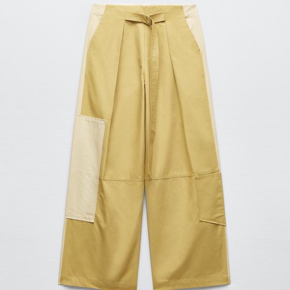 ZARA TAPERED FIT POCKETED PANTS, XS